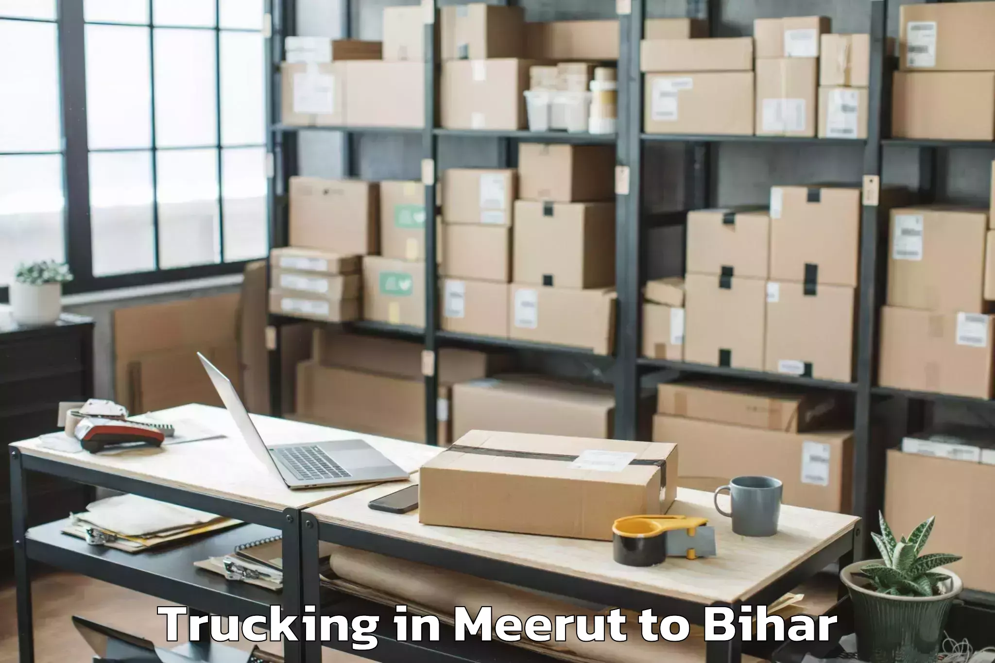 Book Meerut to Nirmali Trucking Online